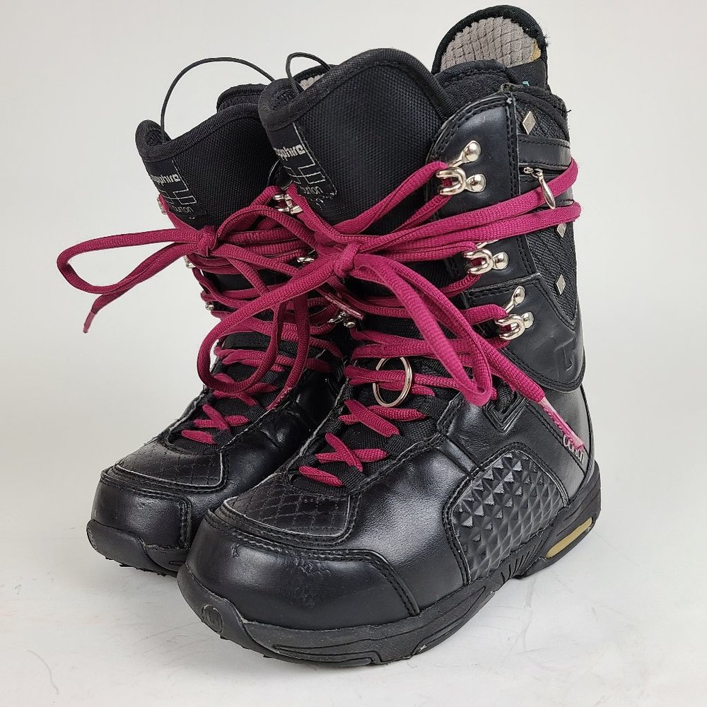 Womens Burton Sapphire Snowboard Boots Size 5 Black